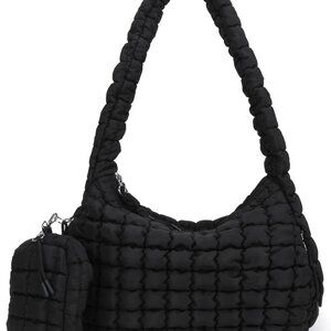 Puffer Tote Nylon Large Capacity Crossbody Women’s Casual Bag for Travel